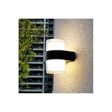 Cata 12 W İki Yönlü Led Duvar Aplik - Gün Işığı (3000K) - Siyah - Ip54 - Ct-7048,Siyah,