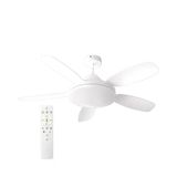 Cata 122W 3 Farklı Renk Modlu Dimlenebilir Kareyel Fan Led Ampul E27 Duy 6500K (Beyaz)