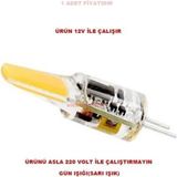 Cata 12V 3W Cop Ledli Kapsül Ampul G4 Duylu 3200K Günışığı (30W Işık Verir)