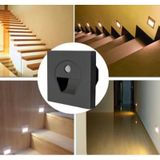 Cata 1w Ct-5170s Sensörlü Fotoselli Koridor Armatürü Led Aydınlatma Siyah Kasa Beyaz Mat Siyah