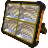 Cata 200W Solar LED Portatif Projektör - Powerbank Özellikli Halojen Acil Durum Lambası - Altın