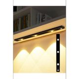 Cata 2W Hareket Sensörlü Dekoratif Gece Lambası Siyah Kasa 40 cm USB Şarjlı LED Aydınlatma - 3200K - Gün Işığı