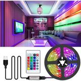 Cata 3 Metre Rgb LED 5V Kumanda ile Enerji Tasarruflu İç Mekan Aydınlatma