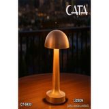 Cata 3 Renk Yanma Modlu Mantar Bakır Renk Masa Lambası 1 Adet CT-8430 Kolay Montaj Özelliği