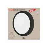 Cata 30 Watt Sıva Üstü Yuvarlak Panel Led Armatür Ct-5238 Alüminyum Siyah Kasa Beyaz Işık TYBVP1SJNRM9IXEW15