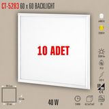 Cata - 40W 10 Adet 60X60 LED Panel (Beyaz-Günışığı) - CT-5283