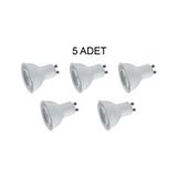 Cata 5 Adet Ct 4215 7W LED Çanak Ampul Beyaz Işık GU10 Duy Tipi 6400K Renk Sıcaklığı
