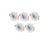 Cata 5 Adet Ct 5204 5 W Sıva Altı Led Spot Beyaz 6500k