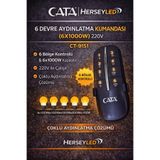 Cata 6 Devre Aydınlatma Kumandası (6X1000W) 220V Ct-9151