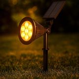 Cata 7310 Solar Bahçe Armatürü Amber Renkli 100 Lümen Işık Veren Su Geçirmez Dış Mekan Aydınlatma