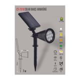 Cata 7W Ct-7310 Solar Bahçe Armatürü Amber Renk Dış Mekan Kullanımına Uygun Enerji Verimli