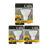 Cata 9W (50W) Beyaz Işık 6500K GU10 Duylu LED Spot Ampul, 3 Adet