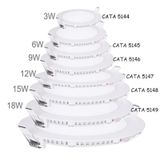 Cata Alüminyum Slim Panel Led Armatürler (3W-6W-9W-12W-15W-18W) gun-isigi