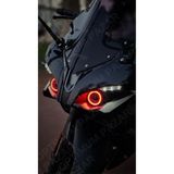 Cata Bajaj Pulsar Rs200 2015 -2024 Model Uyumlu Angel Neon Led Halka Tak Çalıştır Kırmızı Renk