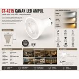Cata Çanak LED Ampul Günışığı - ( CT-4215 ) - 1 - 10 W - Gün Işığı