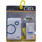 Cata CT-101 Uzaktan Kumandalı Kapı Zili Modern Tasarım Su Geçirmez Beyaz Renkli