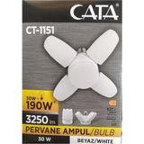Cata CT-1151 30 Watt Beyaz Işık Pervane Ampul - 1 - 10 W