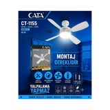 Cata CT-1155 Karayel Fan LED 82W Kumandalı Işıklı Vantilatör -Tavan Montajlı