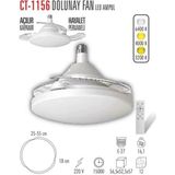Cata CT-1156 Dolunay Fan LED Ampul (Hayalet Pervaneli) - Beyaz - Sarı - Günışığı - 10 - 20 W