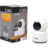 Cata CT-4050 Akıllı 360° WiFi Güvenlik Kamerası Full HD 1080P Gece Görüşlü, Ses ve Hareket Algılamalı Tuya Smart Life Destekli IP Kamera - Beyaz