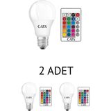 Cata CT-4058 9W Beyaz 2’li Paket RGB Kumandalı LED Ampul