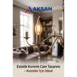 Cata CT-4062 4W E14 Ince Duy 3000K Günışığı Edison LED Kıvrık Buji Avize Ampulü - 10