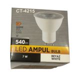 Cata CT-4215 7W 6500K (Beyaz Işık) GU10 Duylu Spot Led Ampul (2 Adet)