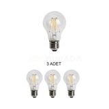 Cata Ct-4217 Edison Led Rustik Ampul 8w Günışığı Sarı - 3 Lü Paket