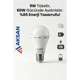 Cata CT-4229 Şarjlı LED Ampul 9W (60W Eşdeğer) 8 Saat Kesintisiz Beyaz Işık 6400K E27 Duy - 5