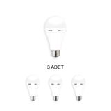 Cata Ct-4229 Şarjlı Led Ampul Beyaz 9w - 3’lü Paket