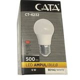 Cata Ct-4232 6W 6400K (Beyaz Isik) E27 Duylu Led Ampul (2 Adet)