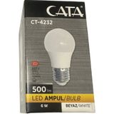 Cata Ct-4232 6W 6400K (Beyaz Isik) E27 Duylu Led Ampul (4 Adet)