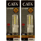 Cata CT-4249 3W 3200K (Günışığı) G9 Duylu Kapsül LED Ampul (2 Adet) - Gün Işığı