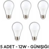 Cata CT-4266B 12W E27 Duy LED Ampul (5'li) - Gün Işığı