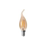 Cata CT-4281 - 4W Amber | LED Filament Buji Rustik Ampul - E14