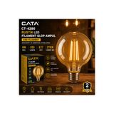 Cata CT-4286 Rustik G95 LED Filament Glop Ampul 9W E27 Amber 2700K 850 Lümen Dekoratif