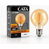 Cata CT-4286V Rustik LED Glop G95 Filament Ampul 9W Amber E27 - Beyaz
