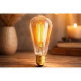 Cata CT-4290 8W Amber Işık Rustik LED Ampül St-64 Dekoratif Tasarım ve Enerji Tasarrufu