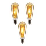 Cata CT-4350 4W (30W) Armut Rustik Ampul Amber 3 Adet Edison Ampul