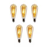 Cata Ct-4350 4W (30W) Armut Rustik Ampul Amber 5 Adet Edison Ampul