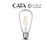 Cata Ct 4353 8W Rustik Led Ampul 3200K Günışığı E27 Duy