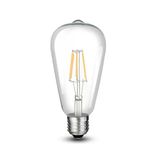 Cata Ct-4353 Edison Led Ampul 8W E27 Duy Günışığı 3200K Rustik Filament Vitrin