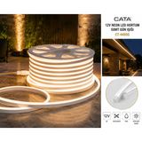 Cata CT-4455G 12V 50 Metre Neon LED Hortum Gün Işığı Iç Dış Mekan Dekoratif Şerit Aydınlatma