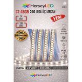 Cata CT-4539 24V 4000K Ilık Beyaz Işık 240 LED İç Mekan Şerit LED (5 Metre)