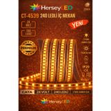 Cata CT-4539 24V Amber Işık 240 LED İç Mekan Şerit LED (5 Metre)