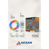 Cata CT-4567 5 Metre Rgb Akıllı Pixel Neon LED Şerit Seti Mobil Uygulama ve Kumandalı Sese Duyarlı Usb'li - 1 ADET - 5 METRE