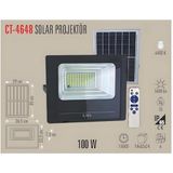 Cata Ct-4648 100W Kumandalı Güneş Enerjili Solar Led Projektör Beyaz Işık (6400K)