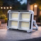 Cata CT-4698 200W Solar LED Projektör | Şarjlı, 3 Renk Modu, Dimmerli, IP65 Dış Mekan Aydınlatma - 200 W