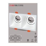 Cata CT-5006 Beyaz Puma İkili Kare Spot
