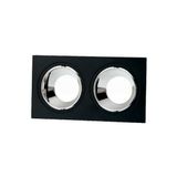 Cata CT-5054 2'li Gu10 Siyah-Platin Jaguar Kare Spot Kasası